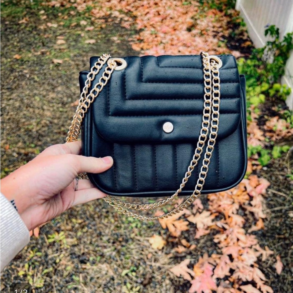 Cute black satchel purse